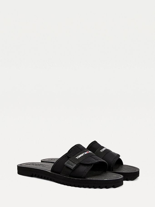 Tommy Hilfiger Sandals Store - Mens Slip-On Black